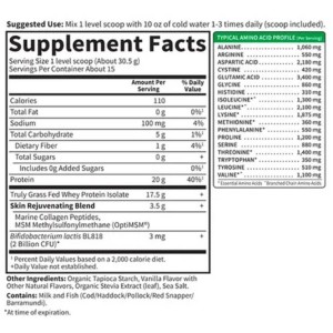 Sport Grass Fed Whey+ Skin 457 гр | Garden Of Life