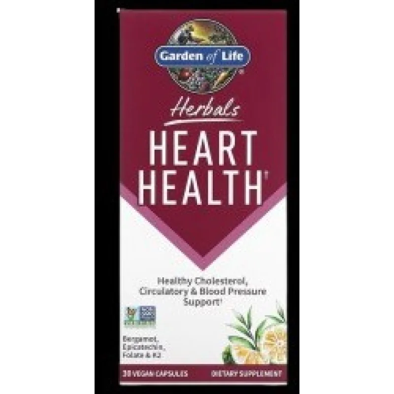 Herbals Heart Health 30 капсули | Garden Of Life Herbals Heart Health 30 капсули | Garden Of Life