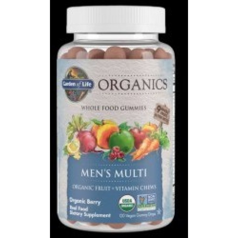 Mykind Organics Men's Multi Gummies 120 желирани бонбони | Garden Of Life