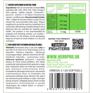 Omega-3 Fish Oil 120 гел-капсули | Hero.Lab