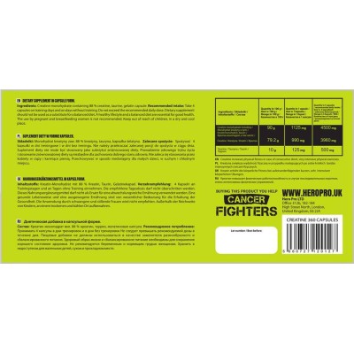 Creatine Monohydrate Caps 360 капсули | Hero.Lab