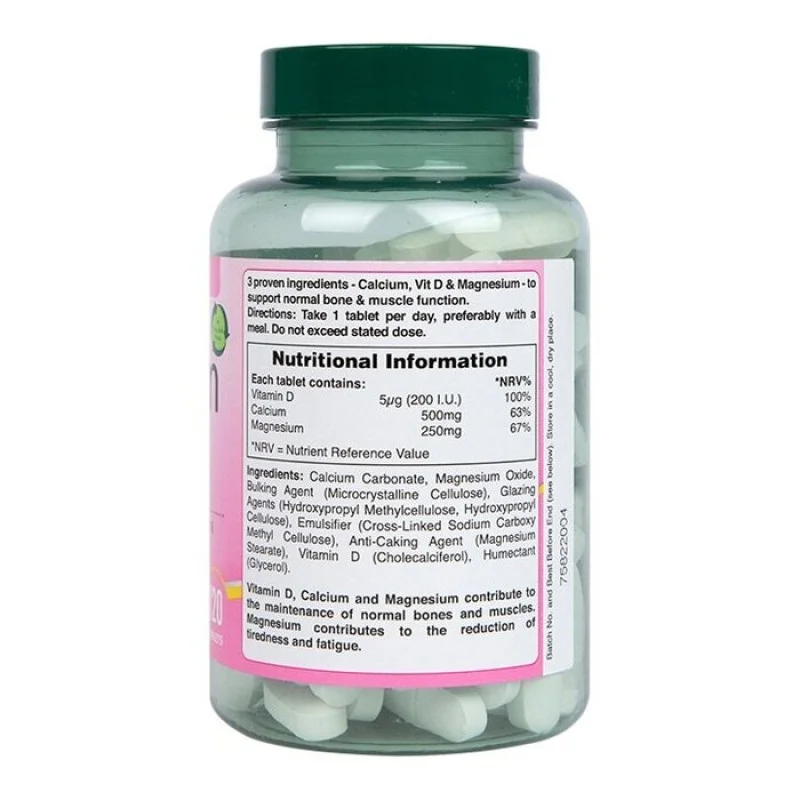 Calcium, Magnesium & Vitamin D3 120 таблетки | Holland & Barrett Calcium, Magnesium & Vitamin D3 120 таблетки | Holland & Barrett
