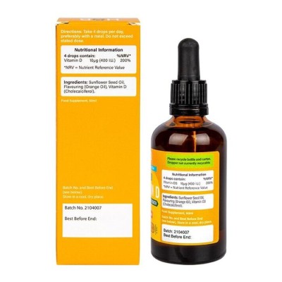 Vitamin D3 Liquid 60 мл | Holland & Barrett