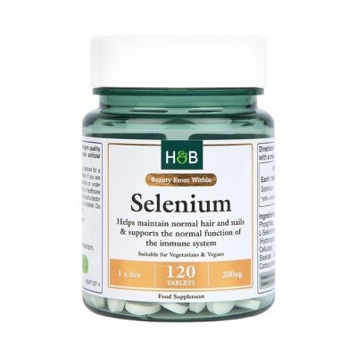 Selenium 200 мкг 120 таблетки | Holland & Barrett