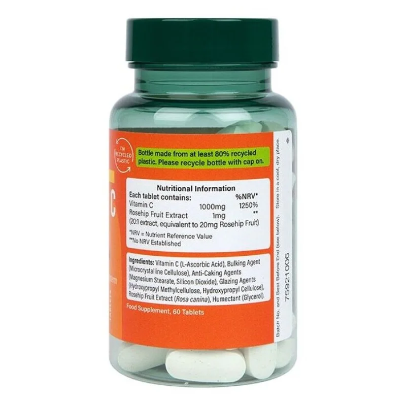 Vitamin C 1000 мг 60 таблетки | Holland & Barrett Vitamin C 1000 мг 60 таблетки | Holland & Barrett