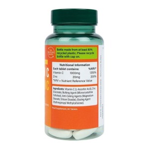Vitamin C + Zinc 60 таблетки | Holland & Barrett
