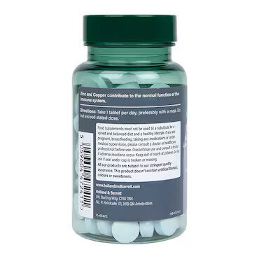 High Strength Chelated Zinc & Copper 25 мг 120 таблетки | Holland & Barrett