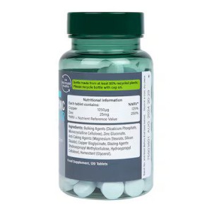 High Strength Chelated Zinc & Copper 25 мг 120 таблетки | Holland & Barrett