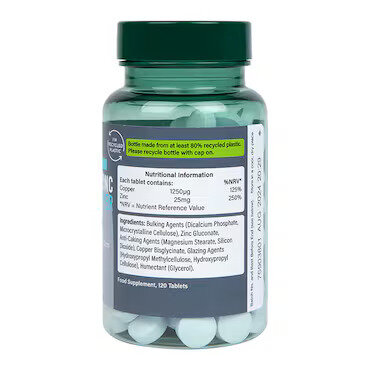 High Strength Chelated Zinc & Copper 25 мг 120 таблетки | Holland & Barrett