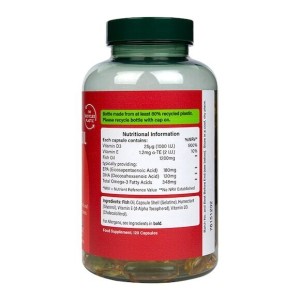 Omega 3 Fish Oil + D3 1200 мг 120 капсули | Holland & Barrett Omega 3 Fish Oil + D3 1200 мг 120 капсули | Holland & Barrett