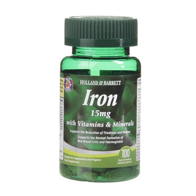 Iron 15 мг 90 таблетки | Holland & Barrett