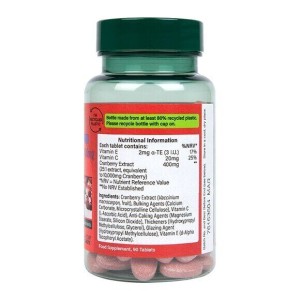 Cranberry Fruit Extract with Vitamins C&E 60 таблетки | Holland & Barrett