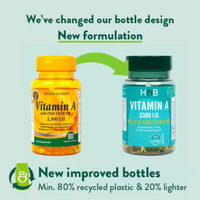 Vitamin A + D & Cod Liver Oil 90 капсули | Holland & Barrett