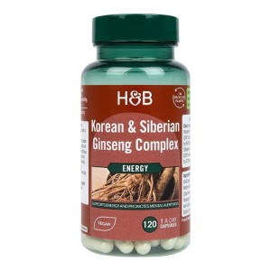 Korean & Siberian Ginseng Complex 120 капсули | Holland & Barrett