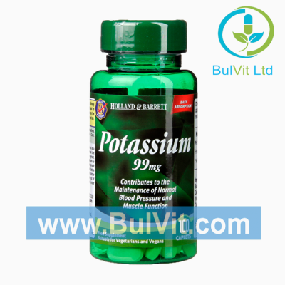 Potassium 99 мг 120 таблетки | Holland & Barrett