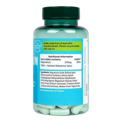 Magnesium 375 мг 90 таблетки | Holland & Barrett Magnesium 375 мг 90 таблетки | Holland & Barrett
