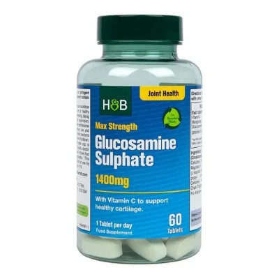 Max Strength Glucosamine Sulphate 1400 мг 60 таблетки | Holland & Barrett Max Strength Glucosamine Sulphate 1400 мг 60 таблетки | Holland & Barrett