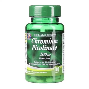 Chromium Picolinate 200 мкг 100 таблетки | Holland & Barrett Chromium Picolinate 200 мкг 100 таблетки | Holland & Barrett