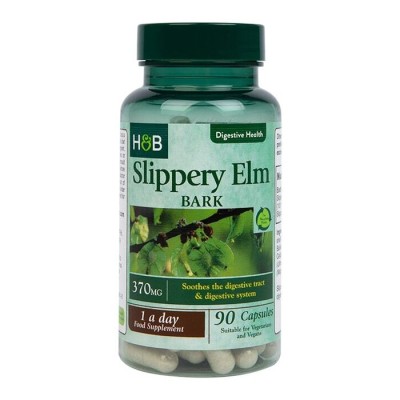 Slippery Elm Bark 370 мг 90 капсули | Holland & Barrett
