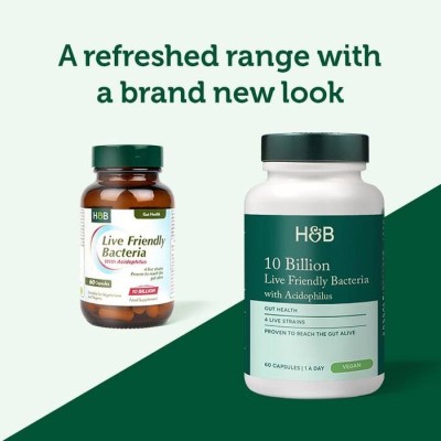 Life Friendly Bacteria with Acidophilus 10 млрд. CFU 60 капсули | Holland & Barrett