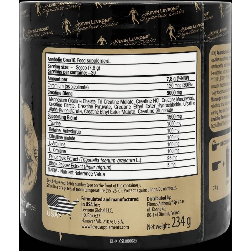Black Line Anabolic Crea 10 234 гр | Kevin Levrone Black Line Anabolic Crea 10 234 гр | Kevin Levrone
