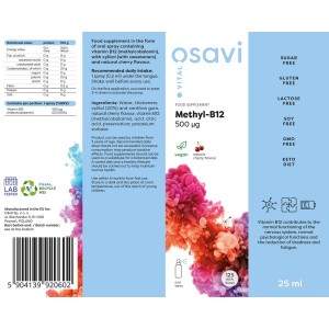 Methyl B-12 Oral Spray 500 мкг 25 мл | Osavi