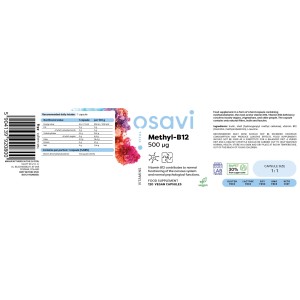 Methyl-B12 500 мкг 120 капсули | Osavi