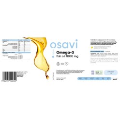 Omega 3 Fish Oil Lemon Flavor 1000 мг 180 гел-капсули | Osavi