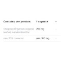 Oregano Oil 257 мг 70% Carvacrol 60 капсули | Osavi