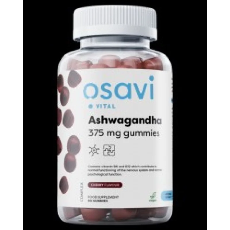 Ashwagandha 375 мг 90 желирани бонбони | Osavi Ashwagandha 375 мг 90 желирани бонбони | Osavi