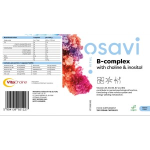 B-Complex with Choline & Inositol 120 капсули | Osavi