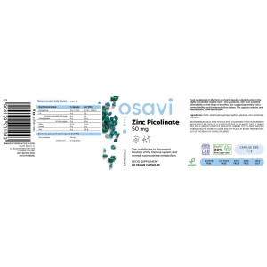 Zinc Picolinate 50 мг 180 капсули | Osavi