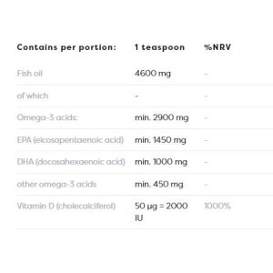 Super Omega Liquid + D3 2900 мг 250 мл | Osavi