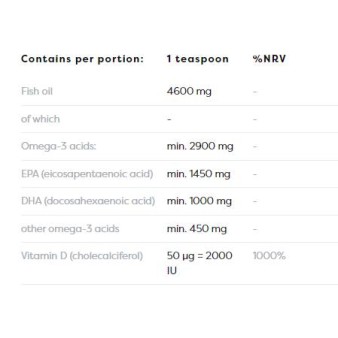 Super Omega Liquid + D3 2900 мг 250 мл | Osavi