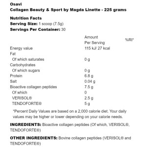 Collagen Beauty & Sport 225 гр | Osavi Collagen Beauty & Sport 225 гр | Osavi