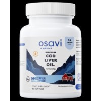 Norwegian Cod Liver Oil 1000 мг Lemon Flavored 60 гел-капсули | Osavi
