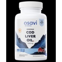 Norwegian Cod Liver Oil 1000 мг Lemon Flavored 90 гел-капсули | Osavi