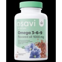 Omega 3-6-9 Flaxseed Oil 1000 мг 120 гел-капсули | Osavi