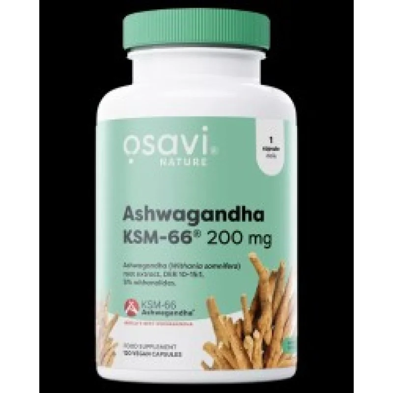 Ashwagandha KSM-66 200 мг 120 капсули | Osavi Ashwagandha KSM-66 200 мг 120 капсули | Osavi