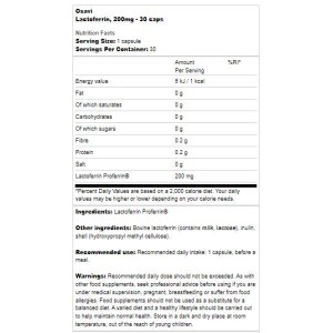 Lactoferrin 200 мг 30 капсули | Osavi
