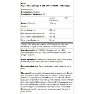 Super Strong Omega 3 500 EPA/250 DHA 90 гел-капсули | Osavi