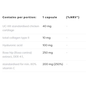 Collagen Type II with Hyaluronic Acid 30 капсули | Osavi