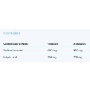 Sodium Butyrate SR 960 мг 120 капсули | Osavi
