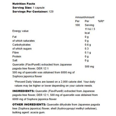Natural Quercetin 500 мг 60 капсули | Osavi