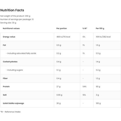 Soy Protein Isolate 390 гр | OstroVit