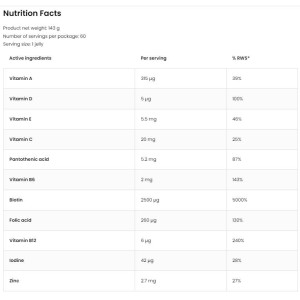Nutrisie Healthy Hair 60 желирани бонбони | OstroVit