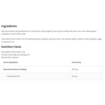 Red Clover 500 мг 60 капсули | OstroVit Red Clover 500 мг 60 капсули | OstroVit