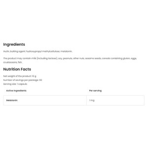 Melatonin 1 мг 60 капсули | OstroVit