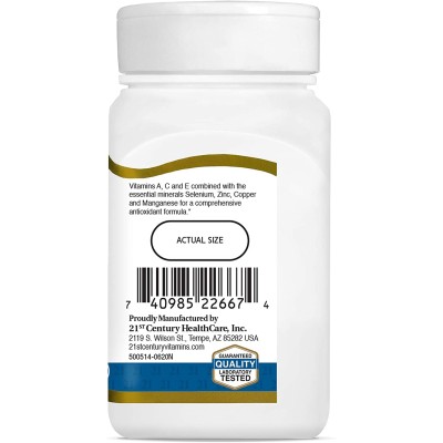 Antioxidant 75 таблетки | 21st Century Antioxidant 75 таблетки | 21st CenturyЗа успешна борба със свободните форми на кислород
Усилва имунния отговор на неблагоприятните външни фактори
Бори се с бактериите, инфекциите, вирусите
Защитава клетк Antioxidant 75 таблетки | 21st Century За успешна борба със свободните форми на кислород Усилва имунния отговор на неблагоприятните външни фактори Бори се с бактериите, инфекциите, вирусите Защитава к Antioxidant 75 таблетки | 21st Century За успешна борб