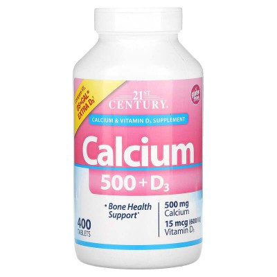 Calcium 500 + Extra D3 400 таблетки | 21st Century
